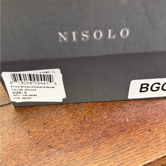 NISOLO Huarache Sandal in Almond 8 NEW - Picture 6 of 6